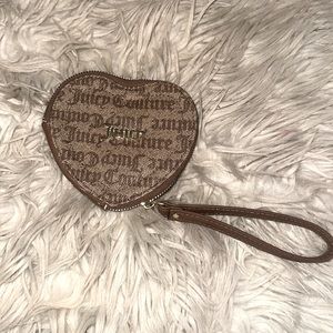 Juicy couture heart shaped wristlet. Brand new.